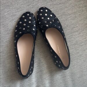 Loeffler Randall Black Studded flats